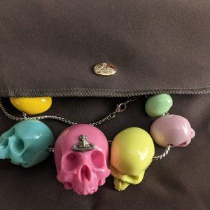 Vivienne Westwood skull beads necklace
